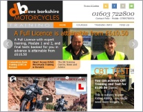 DB Motorcycle Training website