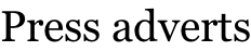 Press adverts