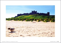 Bambough Castle Print